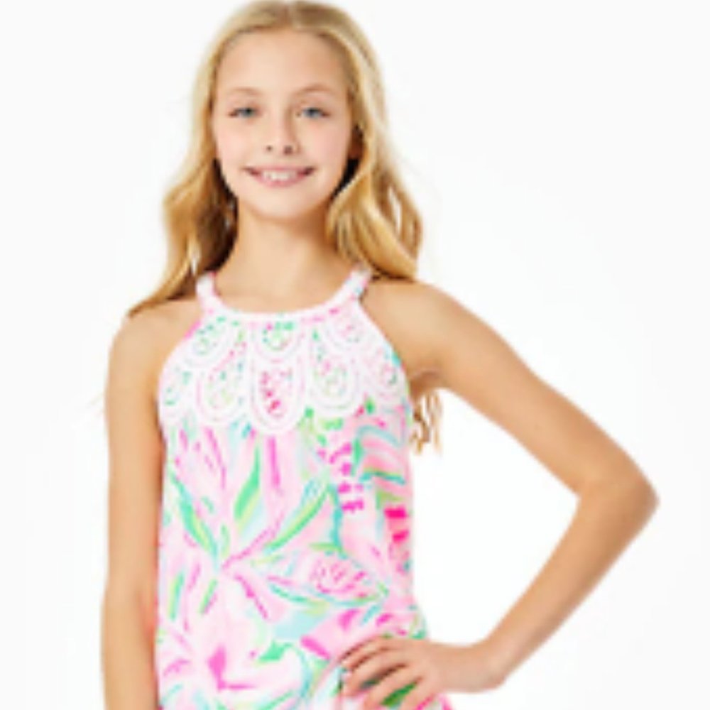 NWT Girls Lilly Pulitzer Mini Pearl Shift Dress